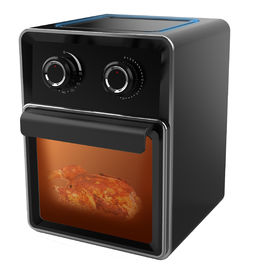 Forno nero della friggitrice dell'aria calda 11L, forno della friggitrice dell'aria di Digital con il grande schermo attivabile al tatto LCD di Digital