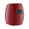 Friggitrice rossa senza olio 1500w 4.6L dell'aria di Digital con il CE ROHS di protezione di surriscaldamento certificato
