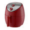 Friggitrice rossa senza olio 1500w 4.6L dell'aria di Digital con il CE ROHS di protezione di surriscaldamento certificato